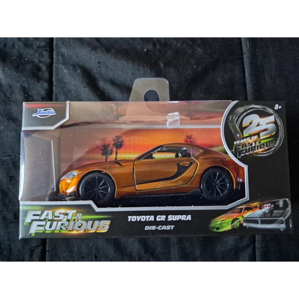 Jada Toys 1:32 Fast & Furious Diecast Car Model Orange Toyota Supra GR